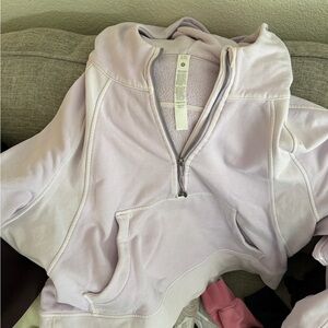lululemon athletica Lavender Quarter-Zip Fleece Pullover